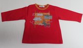 Trui - T-Shirt metm lange mouwen - Jongens - Rood - Explo - 12 maand 74