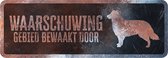 D&d Home - Waakbord - Hond - Waarschuwingsbord Collie Nederlands 40x13x0,3cm Meerkleurig - 1st