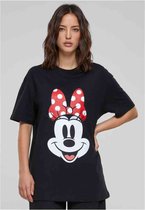 Merchcode Minnie Mouse - Disney 100 Minnie Smiles Dames T-shirt - XS - Zwart