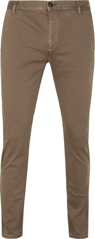 Alberto - Rob Stretch Chino Beige - Heren - Maat W 36 - L 30 - Slim-fit