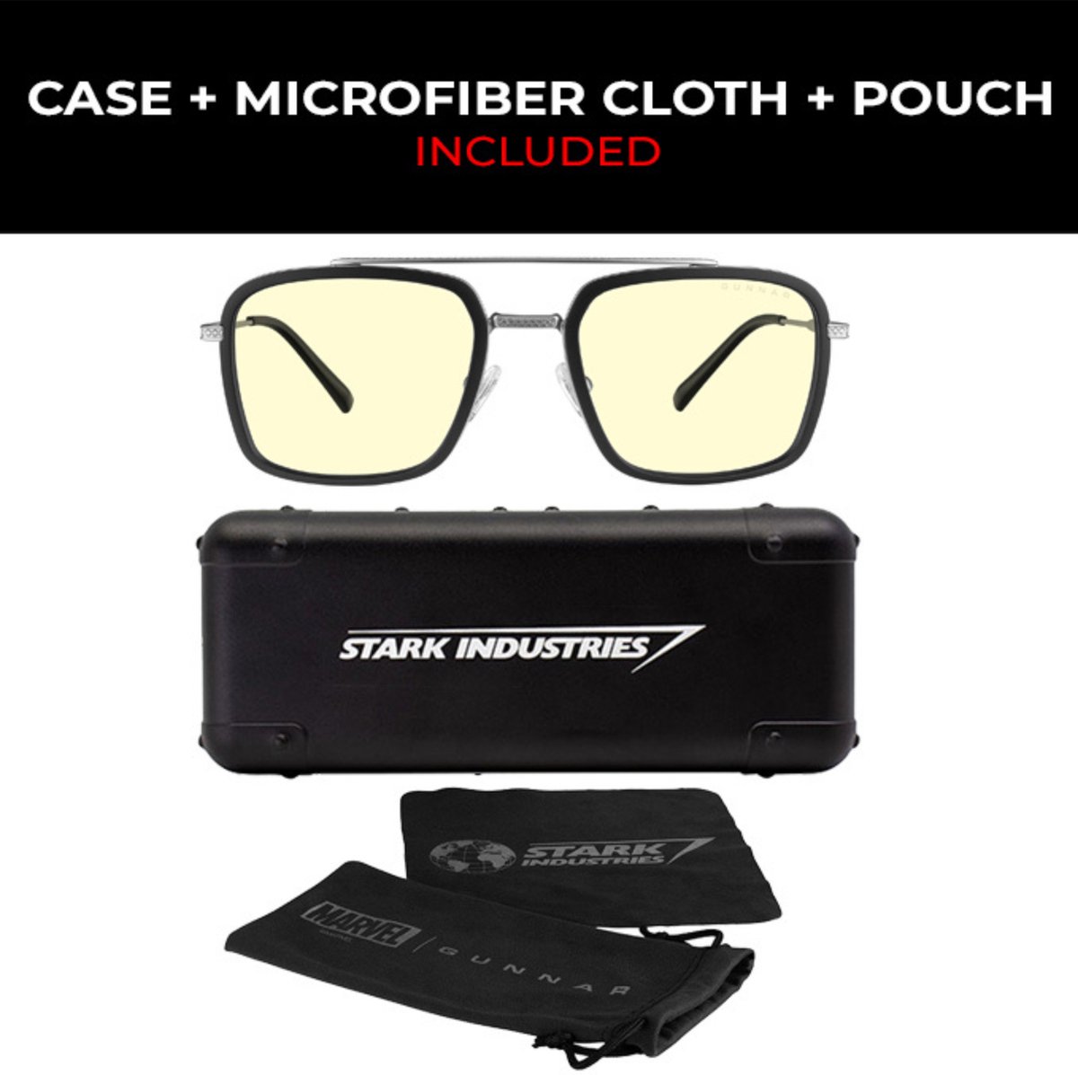 Gaming et Ordinateur GUNNAR Edition Stark Industries Monture en acier inoxydable bol