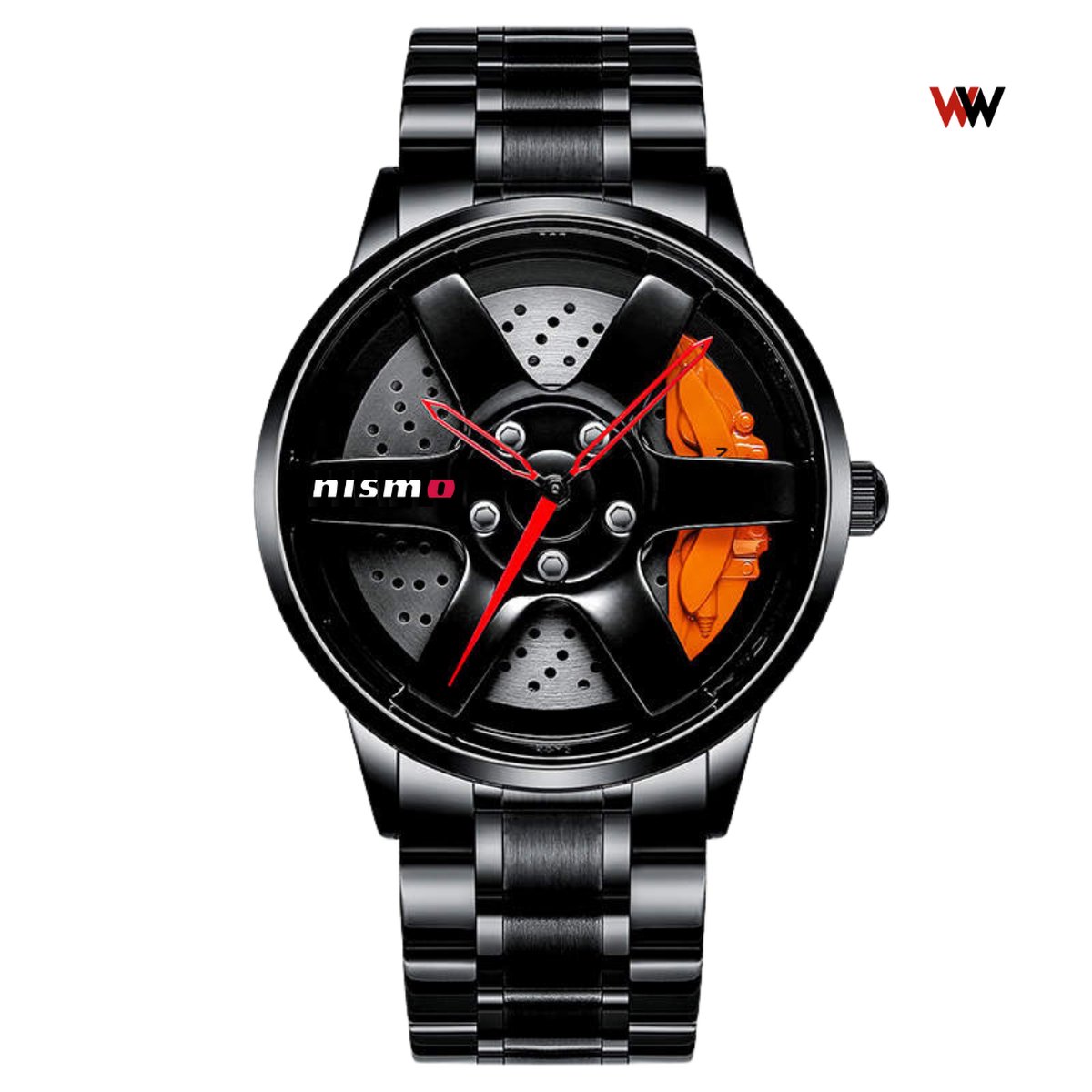WielWatch - Nismo draaibaar - JDM - Horloges met stalen band - Horloge auto