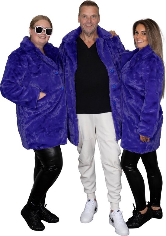 Manteau de fourrure - cobalt - CHIAMAX - 3 quarts - unisexe - XXL