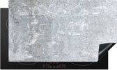 KitchenYeah - Inductie beschermer - Betonlook - Steen - Industrieel - Beton print - Grijs - Kookplaat - Inductie fornuis - 90x52 cm - Inductie kookplaat - Inductie mat - Keuken decoratie aanrecht