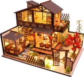 Kit de construction miniature XXL Premium - Kit de construction - Pour Adultes (14+) - Kit de construction de maquettes - DIY - Maison de poupée - avec lumière LED et Musique - Perfect House