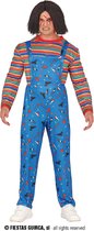Guirca - Chucky & Child's Play Kostuum - Child Play Pop - Man - Blauw, Multicolor - Maat 48-50 - Halloween - Verkleedkleding