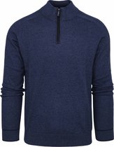 Blue Industry - Half Zip Trui Donkerblauw - Heren - Maat XXL - Regular-fit