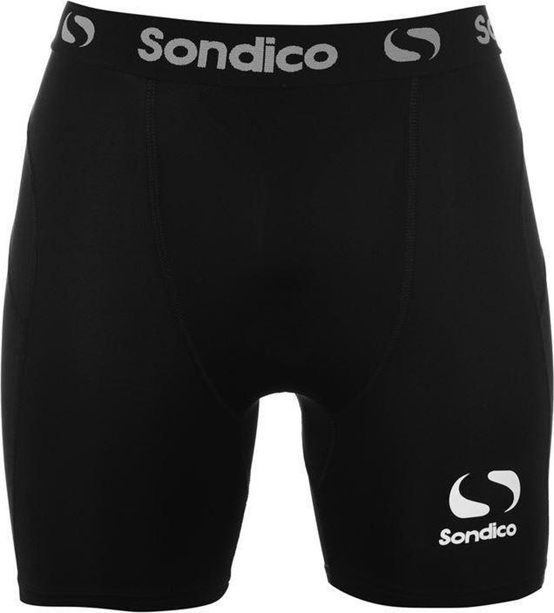 Sondico slidingshort - slidingbroek - Lengte 15 cm - Heren - Zwart - 4XL