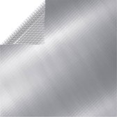 The Living Store Zwembadzeil PE Zilver - 800x500 cm - Warmtebehoud - Goedkoop - Vermindert verdamping - Materiaal- dik PE-folie