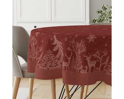 Unique Living - Tafelkleed Rody - 180Øcm - Red