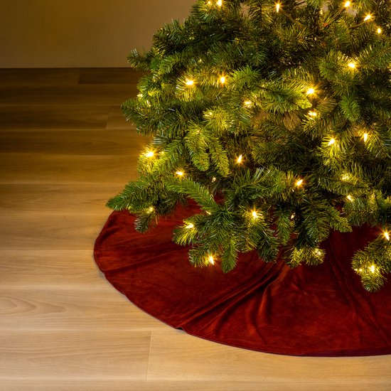 Kerstboomrok 'Lumi' (Ø120cm) - Biking Red