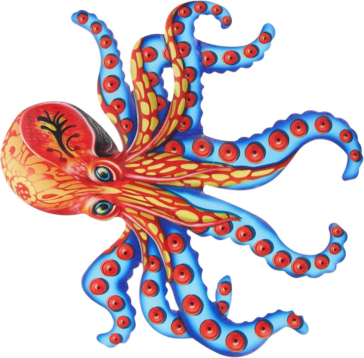 Kleurrijke Octopus Wanddecoratie Van Metaal Artistieke Wandversiering Voor Binnen Unieke Decoratie Voor Feestelijke Gelegenheden Huiswarming Vivid Chic Ontwerp
