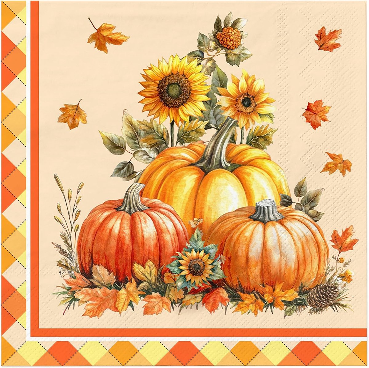 Servetten Herfst Decoraties Herfst Pompoen Servetten Halloween Pompoen Esdoornbladeren Servetten Thanksgiving Herfst Tafeldecoratie Pompoen Papieren Servetten Verjaardag Bruiloft Servetten