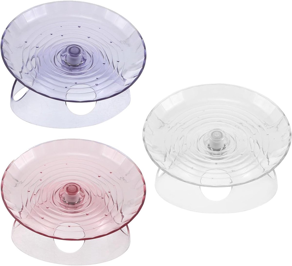 3 Stuks Hamster Vliegende Schotel Wiel Geïntegreerd Schuilhuisje Duurzaam Plastic Rennend Hamsterwiel voor Kleine Huisdieren Zoals Gerbils Muizen Stressverminderend Veilig