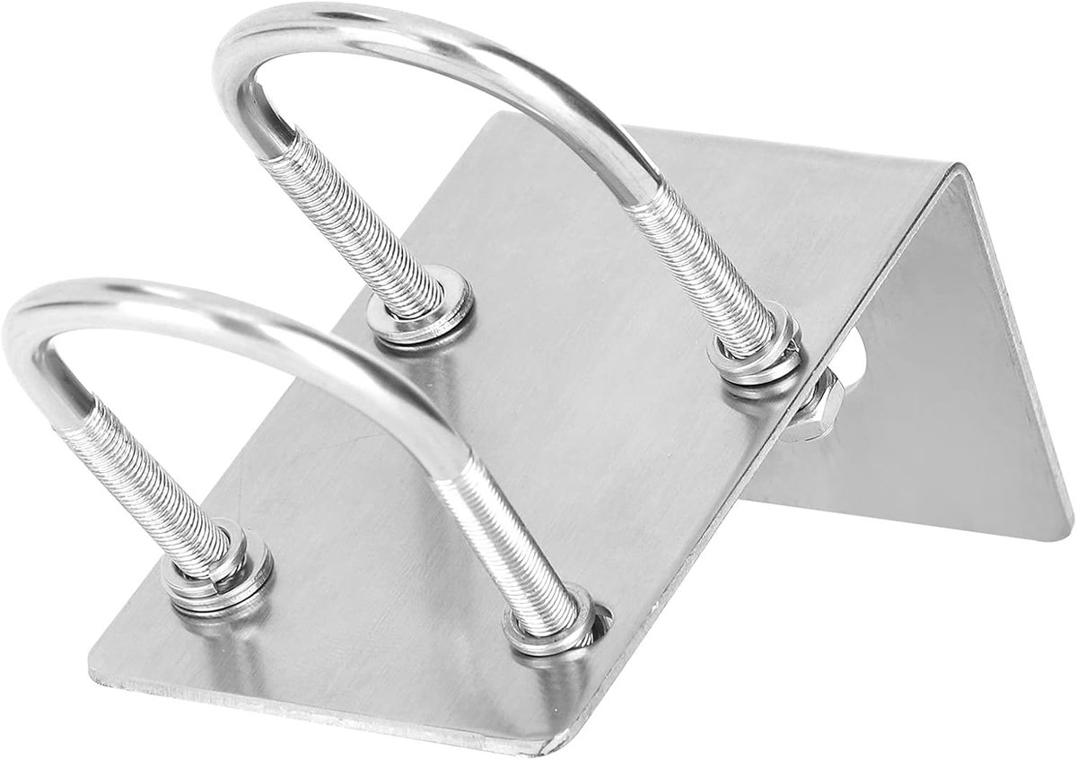 Antenne Houder Autoradio Antenne Beugel Roestvrijstalen U‑Bolt Klem voor Auto Radio Antenne Balkon