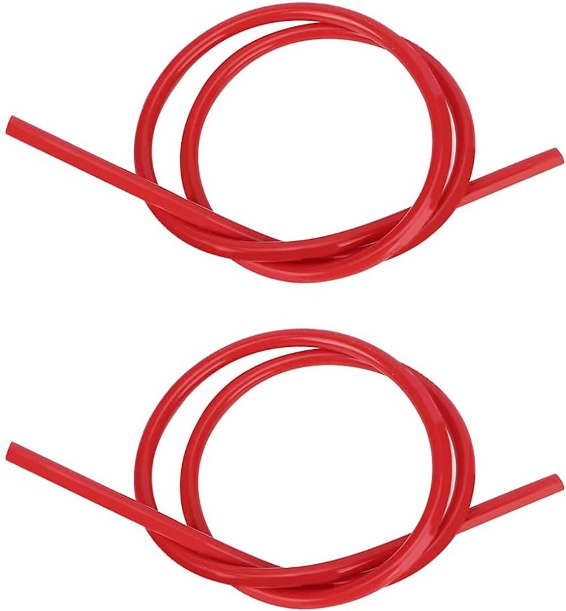 2 stks 8mm Ontsteking Draad Siliconen Carbide Kern Bougie Ontsteking Draden 1 m Lange(Rood)