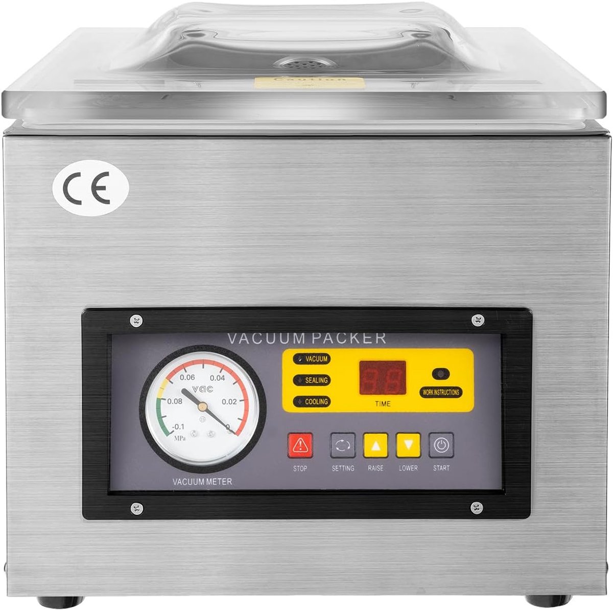 Vacuümmachine, met 5,5 l/s zuigvolume, tafelapparaat voor verlenging van de opslag van vochtige en stoffige droge olieachtige ingrediënten