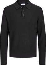 JACK & JONES - JJPANNEL KNIT LS POLO AW26 Heren Trui