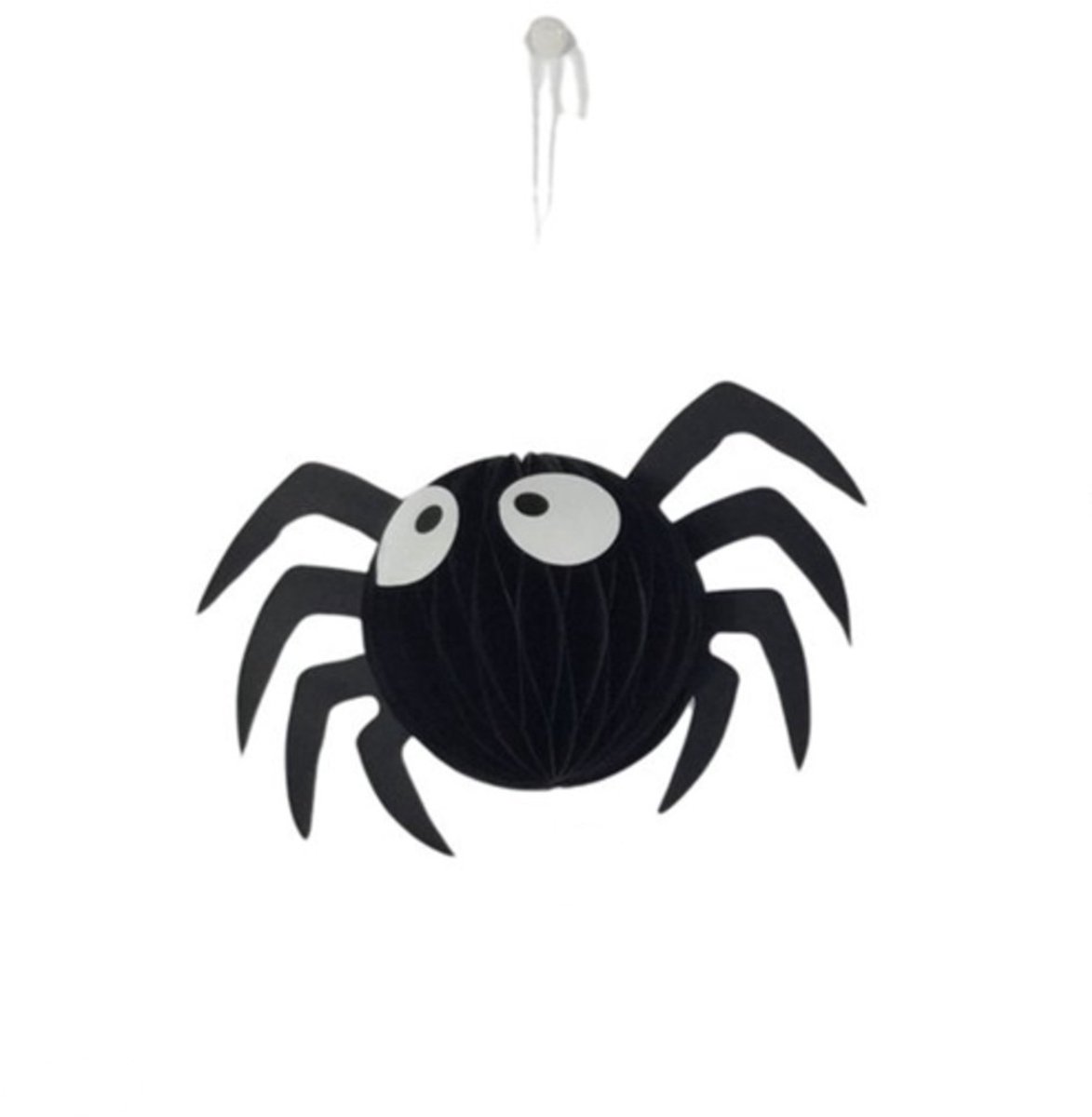 Boltze hangfiguur Websy spin zwart 17 cm papier