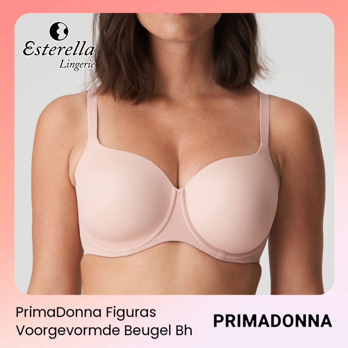 PrimaDonna Figuras Voorgevormde Beugel Bh 0263250 Powder Rose - maat EU 65E / FR Huid