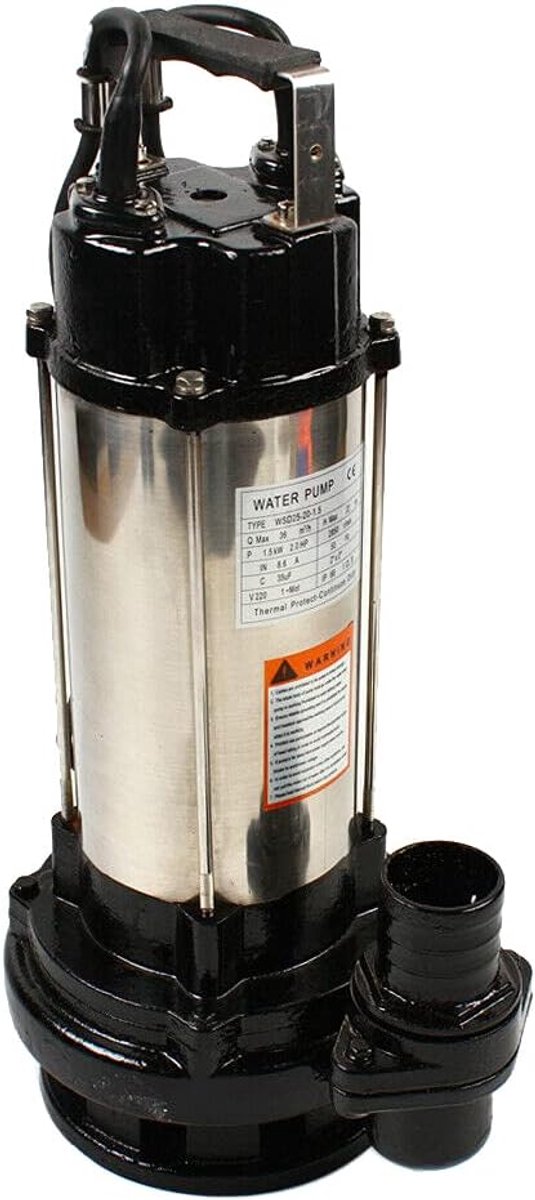 Stalen vuilwaterpomp 36000 l/u vuilwater dompelpomp fecaliënpomp