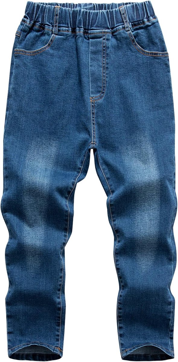 Jeans, katoenen broek met elastische Tailleband voor Kinderen