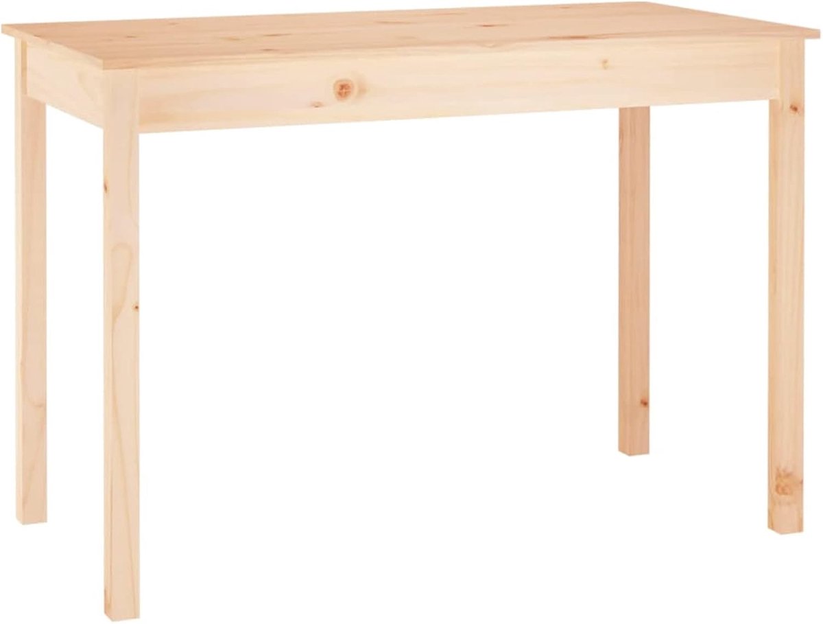 Eettafel, keuken, eetkamer, rechthoekig, modern, van grenenhout, 110 x 55 x 75 cm, moderne keukentafel van hout, eettafel van hout
