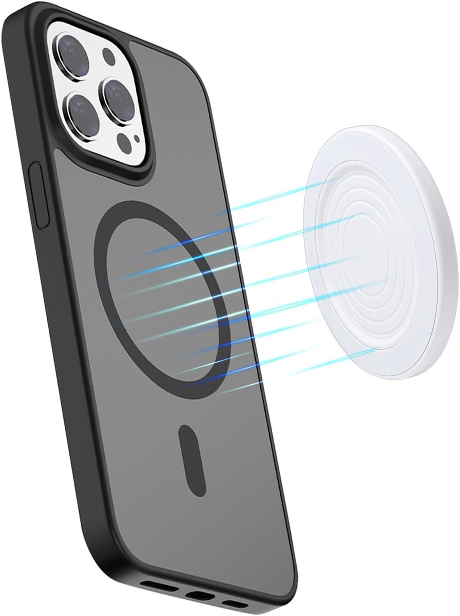 2,2" Magnetische Selfie Spiegel Camera aan de Achterkant Compatibel voor iPhone 16 15 14 13 12 Pro Max Plus Magnetische Ronde Slanke Mobiele Telefoon Bolle Spiegel Smartphones Vlog-Wit