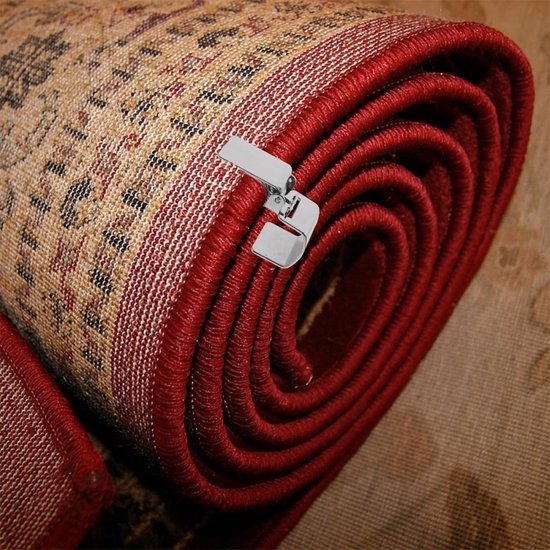 Set van 4 metalen tapijtklemmen voor wandbevestiging, ophangklemmen voor tapijten, robuuste klemmen voor het ophangen van wandtapijten, houders voor tapijten — afbeelding 4