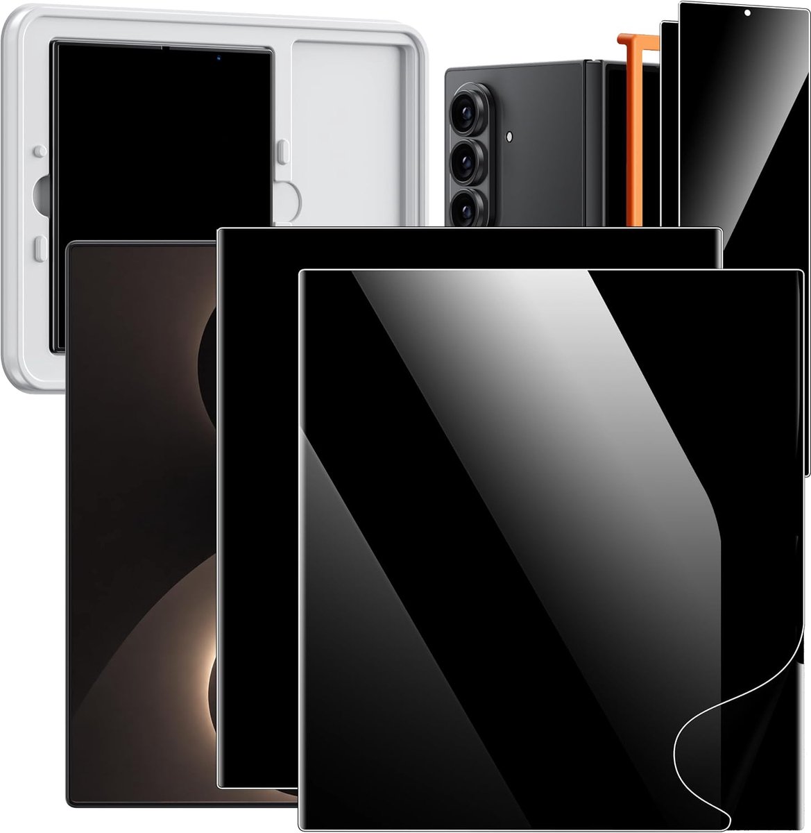 Hoerrye voor privacy pantserglas voor Galaxy Z Fold 8 ultra & Z Fold 7,4