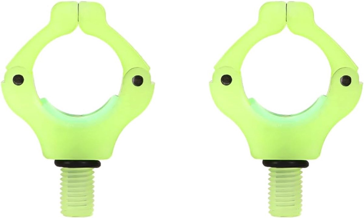 2 stuks hengelsteunhouder magnetische beugelkop karperhengel staartsteunhouder gereedschap groen