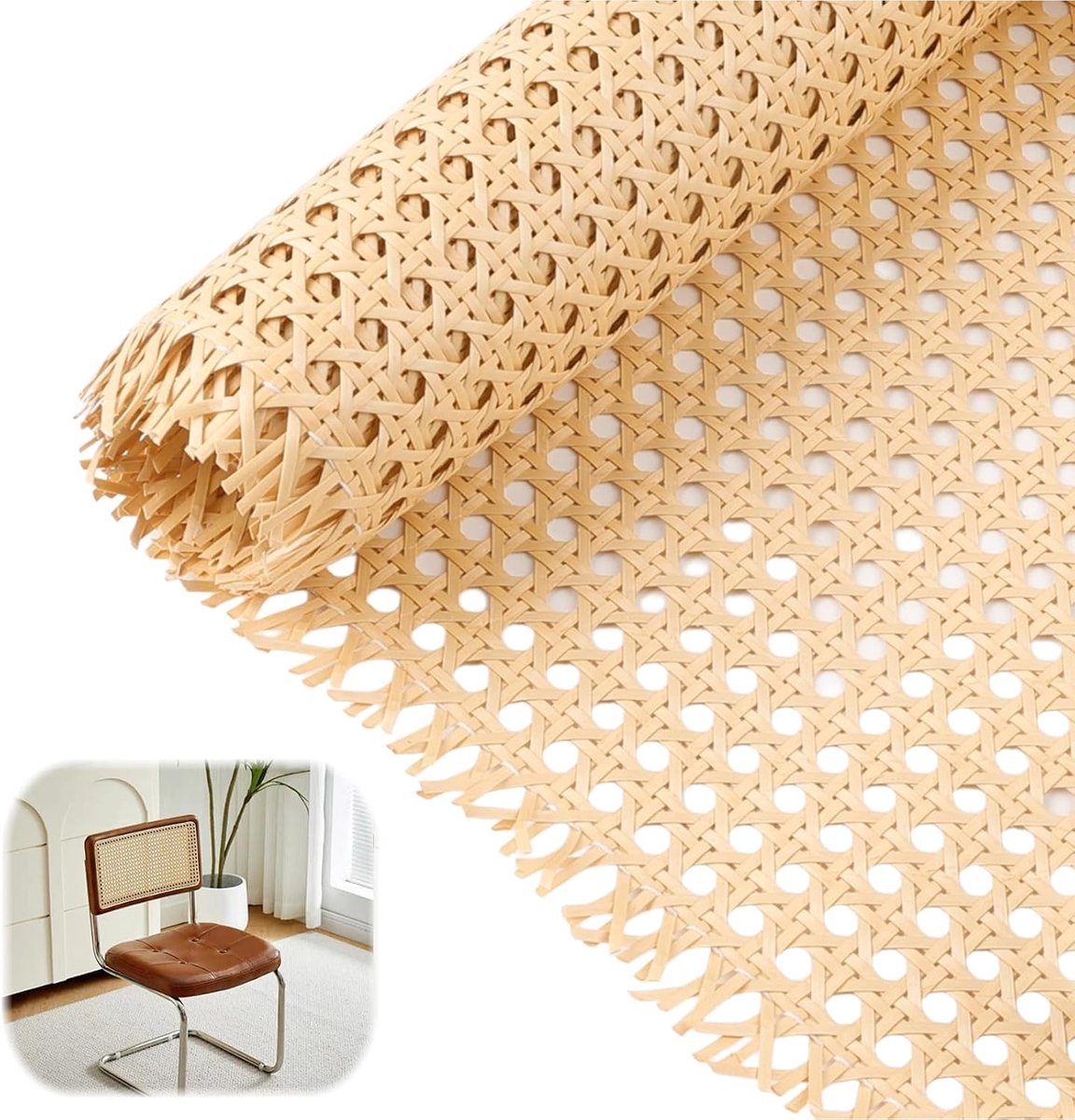 Rol 40 x 200 cm Wenen stro voor stoelen, handgemaakt, band van rotan, voor meubels, manden, onderzetters, stoelen