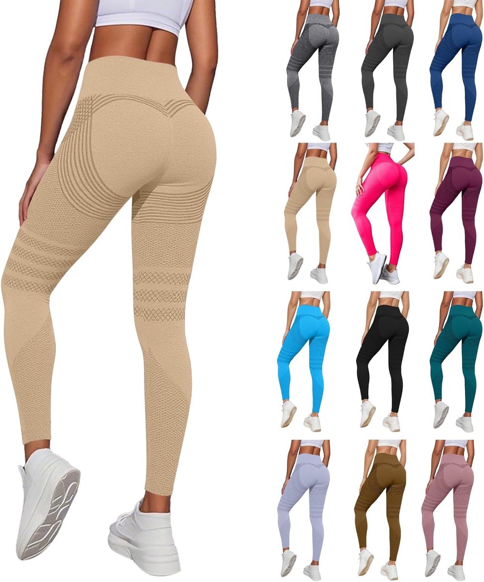 Leggings voor dames, anti-cellulitis, compressielegging, hoge taille, push-up, yogabroek met buikcontrole, ondoorzichtig, figuurvormende booty lifting, fitness, sportbroek, stretch