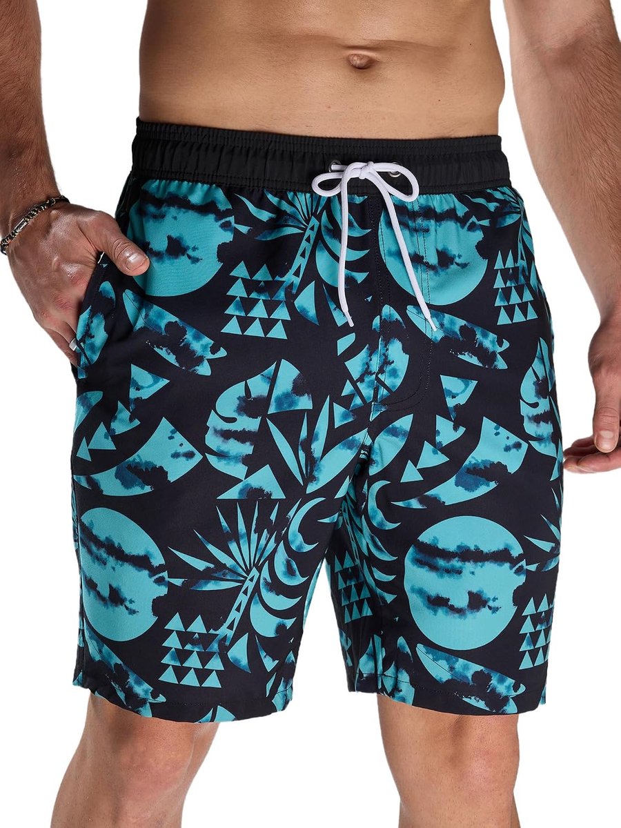 Shorts Zwemshorts Sneldrogende Heren Zwemshorts & Trunks Strandshorts Lang met Multi-Zakken Surf