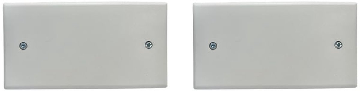 2 stuks deksel met schroeven voor elektrische box 504, universele afdekking wit, blinde plaat voor het sluiten van inbouwdozen, met schroeven inbegrepen