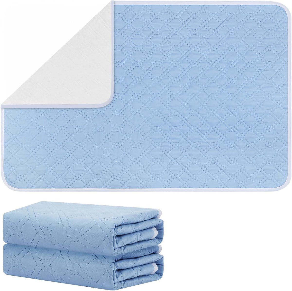 80 x 120 cm, waterdicht bed, absorberende medische onderleggers, wasbaar, ademend, voor mensen met een zwakke blaas, baby's, senioren, puppyonderlegger