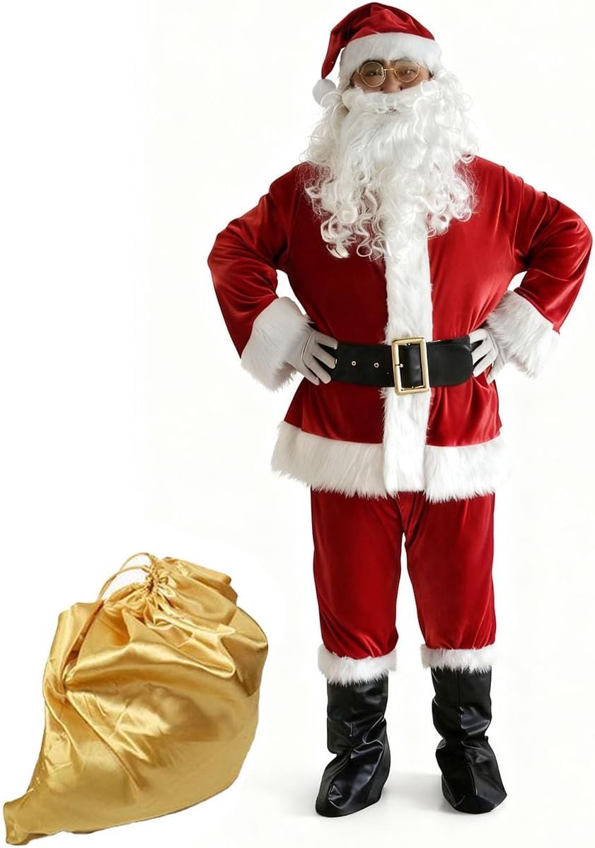 deluxe kerstman kostuum voor volwassenen - kostuum voor Sinterklaas mannen