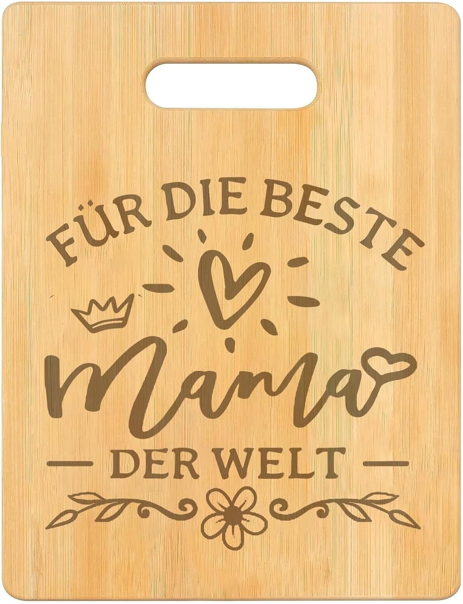 cadeau, moederdagcadeaus voor mama, bamboe snijplank met gedrukte tekst, mama cadeau voor Moederdag, verjaardagscadeau voor mama, cadeau mama verjaardag, beste mama ter wereld