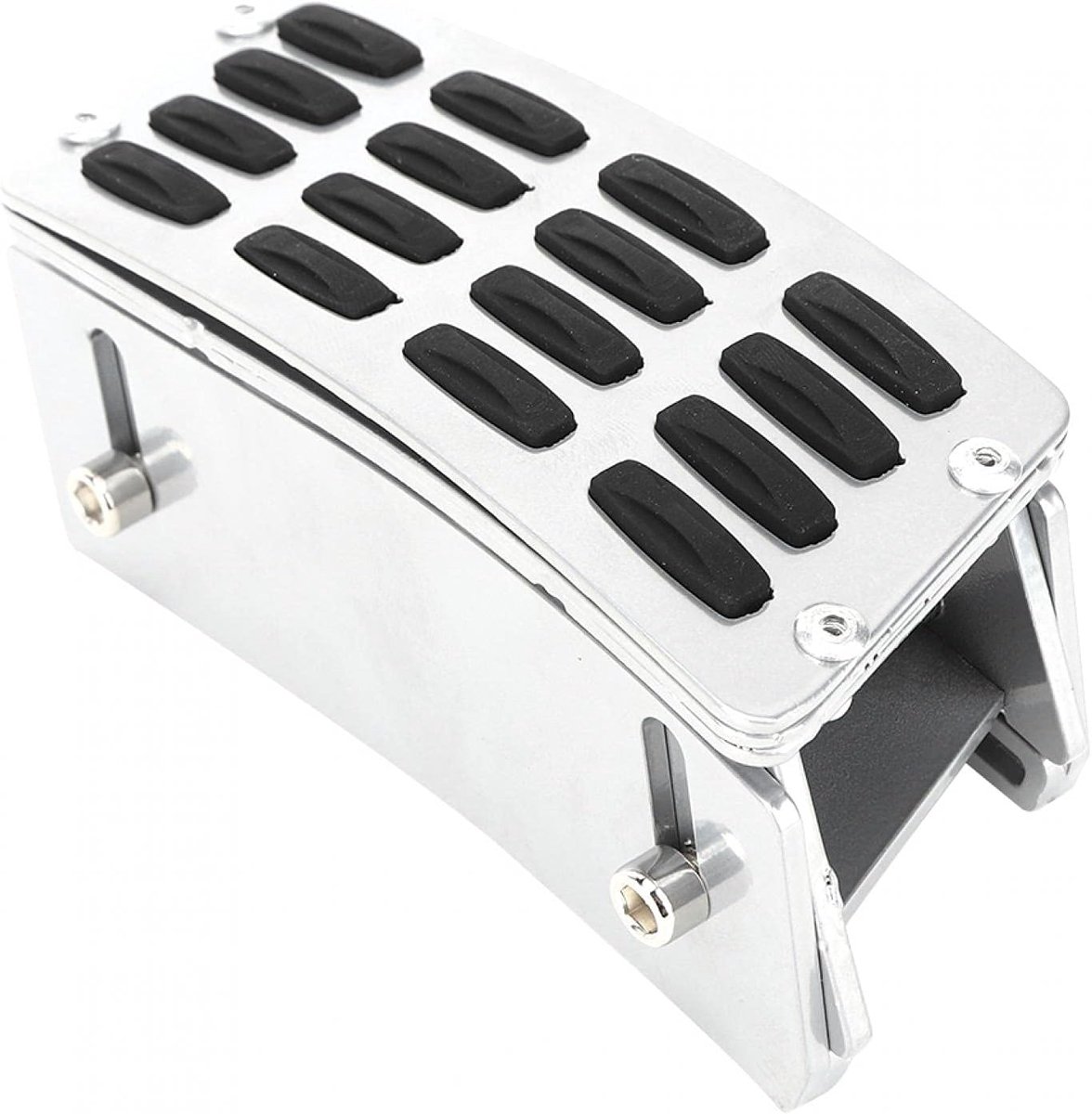 Verhoogd gaspedaal, voetsteun Pad Throttle Riser Plate Silver Metal Past voor 07-17