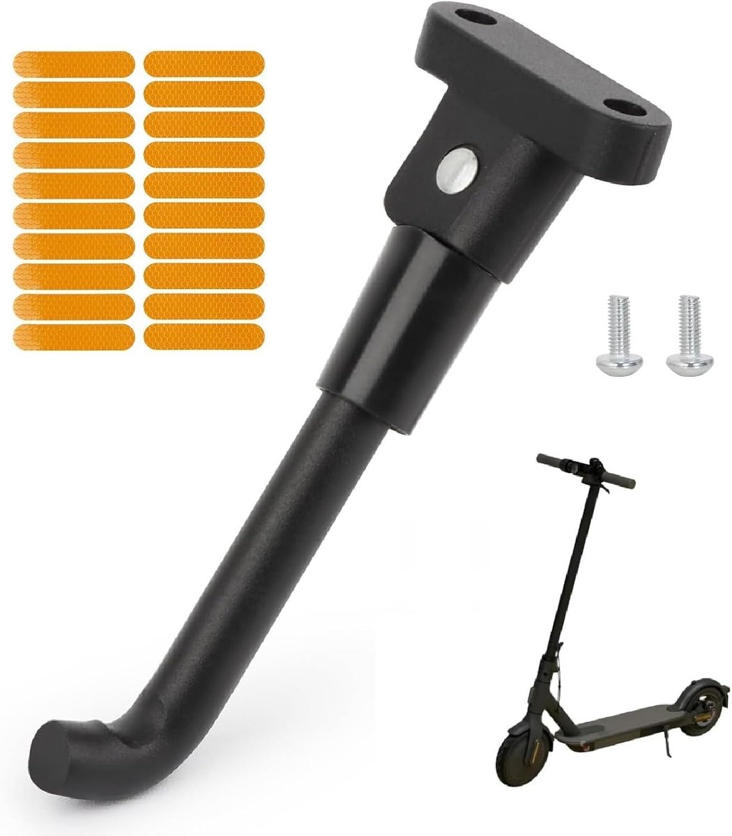 Parkeerstand, Elektrische Scooter Kickstand Vervanging, Trappedaal Standaard, Aluminiumlegering Scooter Zijstandaard met Bevestigingsschroeven, Geschikt voor Xiaomi M365/1S/PRO, 5,5x14,5cm