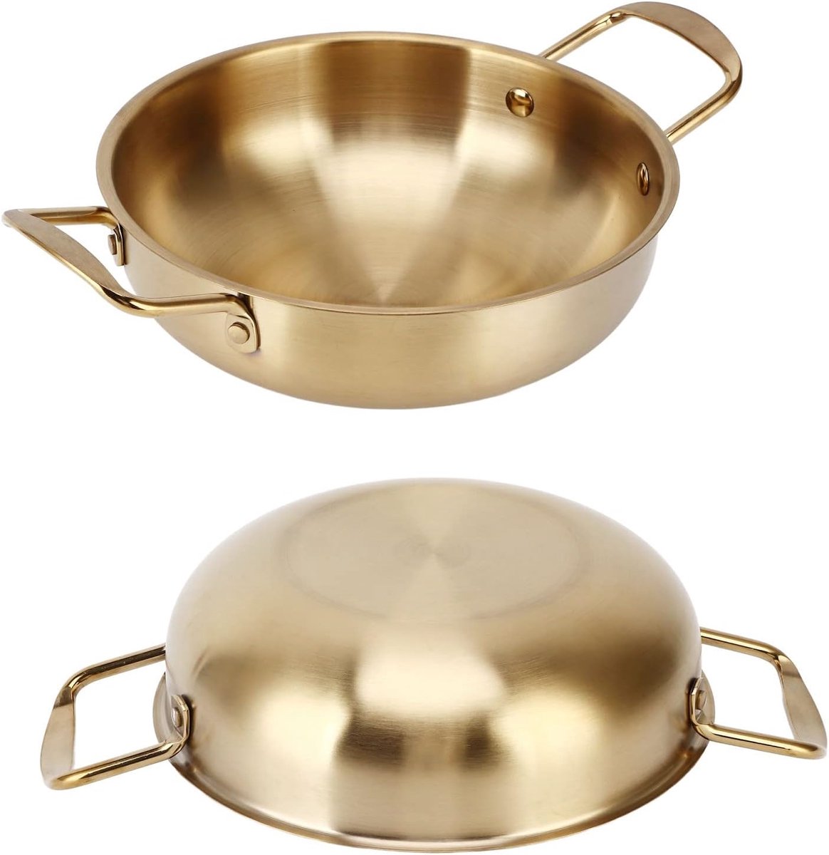 Koreaanse Ramen Pot Roestvrijstalen Noodle Pot Draagbare Keuken Kookpot Voor Huishoudelijke Keuken Soeppotten (Binnendiameter 18cm)