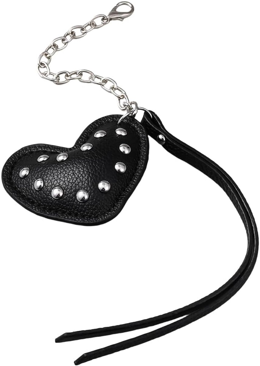 Harthanger, punkstijl, tashanger met klinknagels, gothic-stijl, Y2K, zwarte tas, metalen ketting, bedels, tassen, rugzakken, dodentassen, accessoires