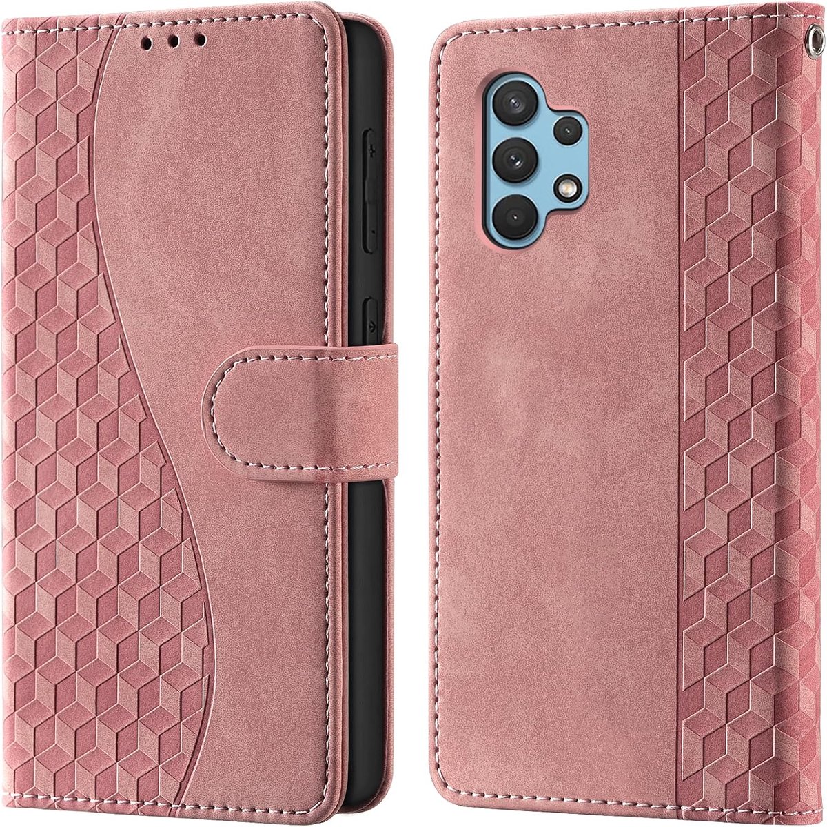 Portemonnee Telefoonhoes voor Samsung Galaxy A32 4G Roze