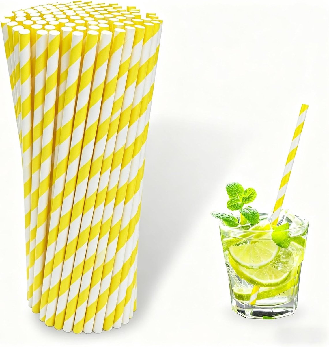 Rietjes lengte geel