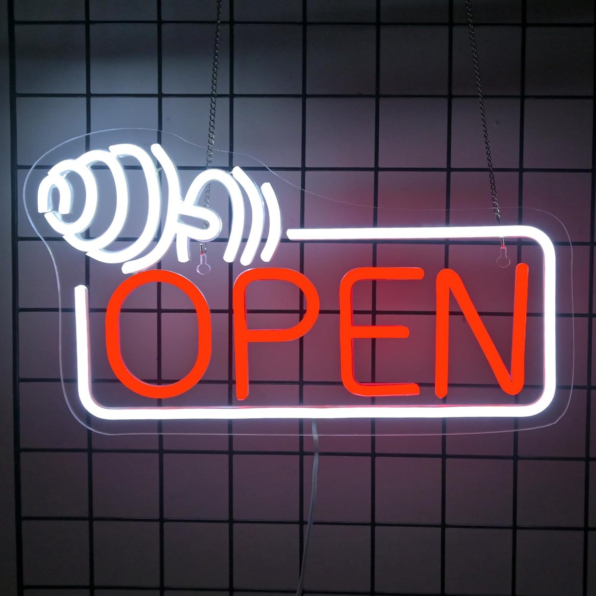Open neon bord halter dimbare wanddecoratie licht voor sportruimte