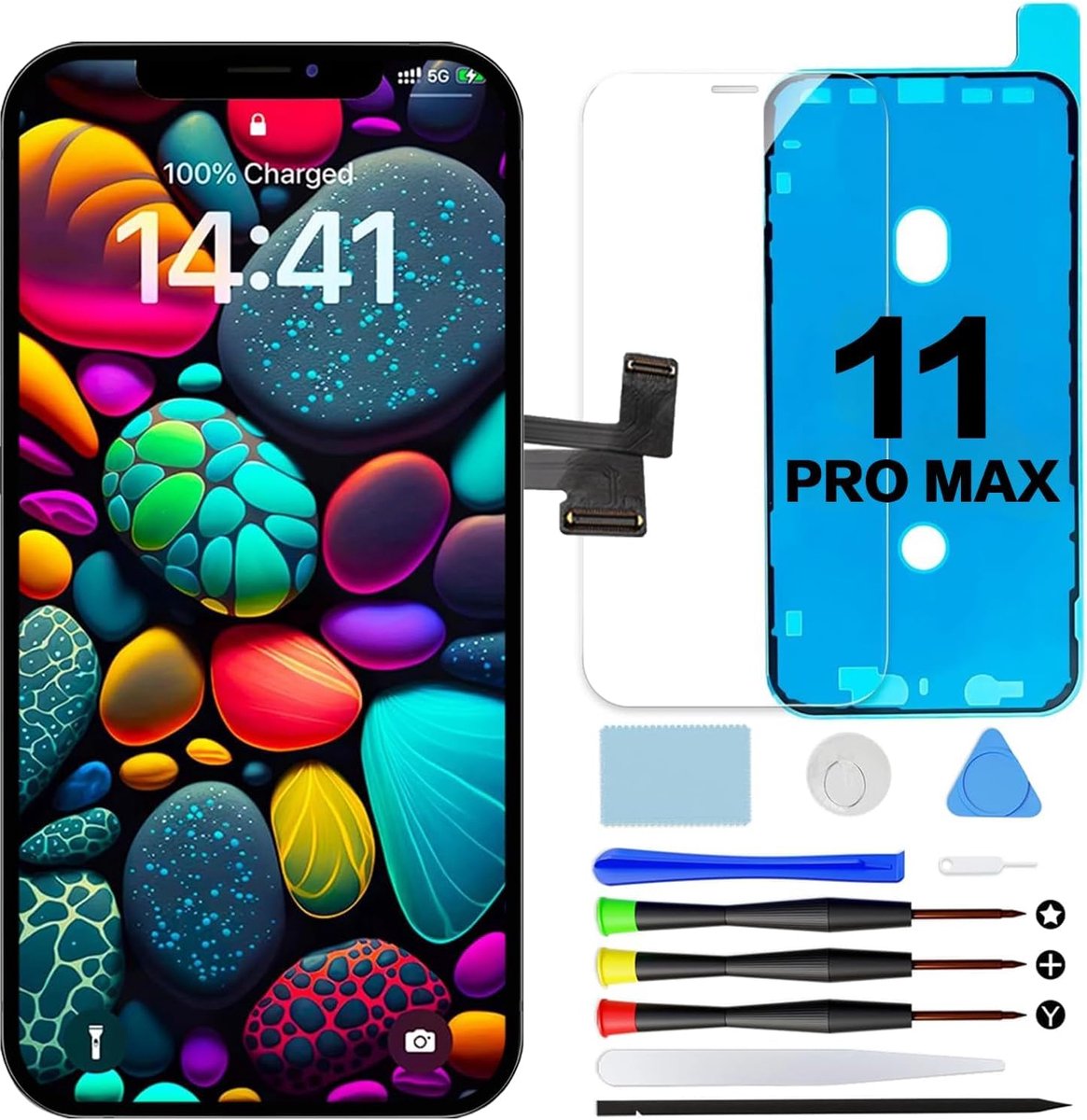 Scherm voor iPhone 11 Pro Max LCD Display Vervanging Touch Digitizer 6,5"