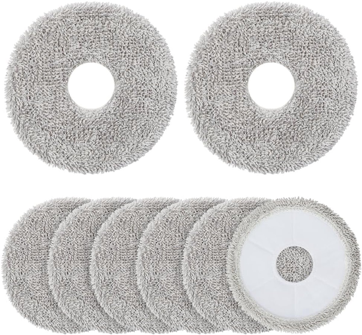 Pads, 8Pack Efficiënte Reinigingspads, Wasbaar Herbruikbaar, voor Xiaomi X10+/X20+, Dreame L10s Ultra/L10 Ultra/L20 Ultra/X40/X50 Ultra, Mova E30 Ultra/P50 Pro Ultra