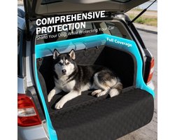 pecute Laarsvoering voor honden, krasbestendige antislip waterdichte hondenautostoelhoes met beschermende spons, verstelbare riemen hondenlaars voering voor Suvs-XL