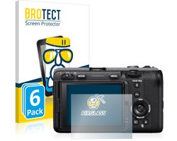 Screenprotector 6 Stuks voor Sony Alpha FX30 Cinema Line Beschermglas transparant