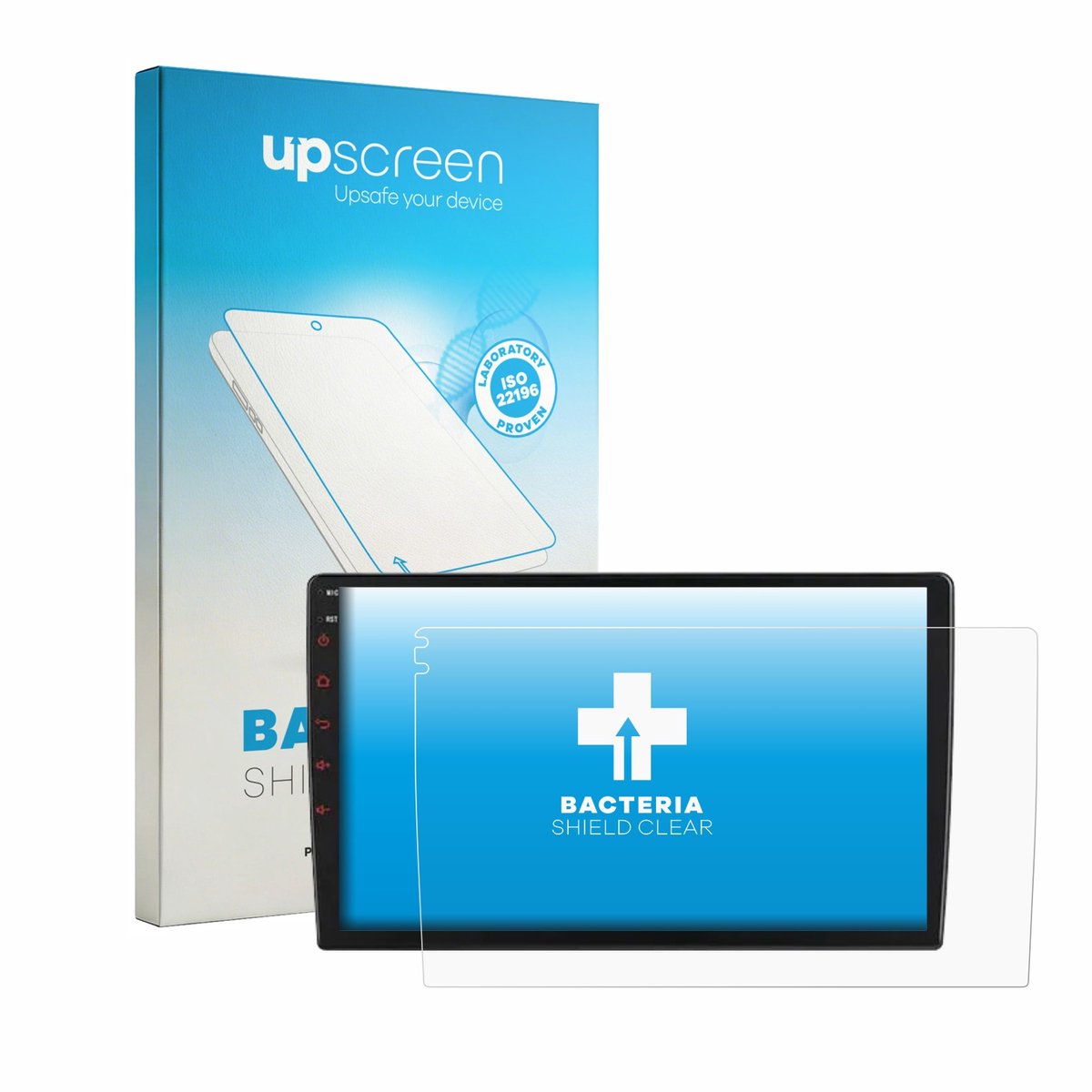 upscreen - Screenprotector voor Junsun V1 Plus 9" - Folie Beschermfolie transparant antibacterieel